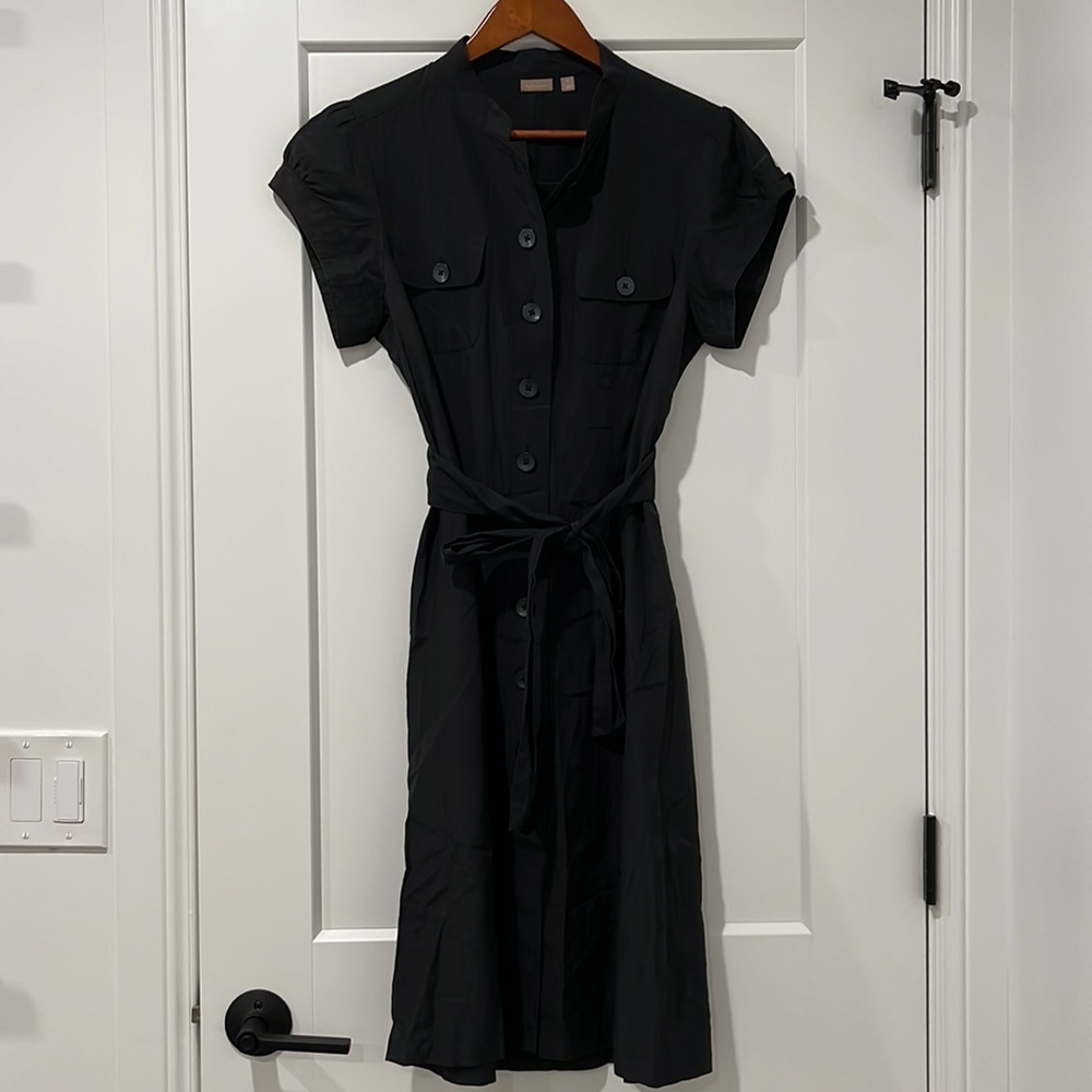Halogen Button Down Shirt Midi Dress